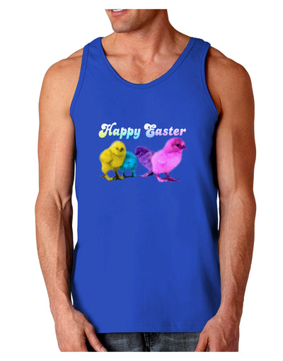 Happy Easter Peepers Dark Loose Tank Top-Mens Loose Tank Top-TooLoud-Royal Blue-Small-Davson Sales