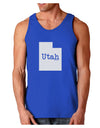 Utah - United States Shape Dark Loose Tank Top by TooLoud-Mens Loose Tank Top-TooLoud-Royal Blue-Small-Davson Sales