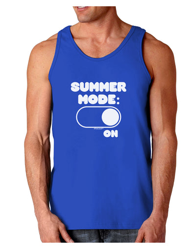 Summer Mode On Dark Loose Tank Top by TooLoud-Mens Loose Tank Top-TooLoud-Royal Blue-Small-Davson Sales