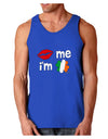 Kiss and Irish Flag Shamrock - Kiss Me I'm Irish Dark Loose Tank Top by TooLoud-Mens Loose Tank Top-TooLoud-Royal Blue-Small-Davson Sales