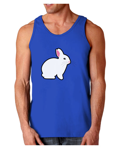 Cute Bunny Rabbit Easter Dark Loose Tank Top-Mens Loose Tank Top-TooLoud-Royal Blue-Small-Davson Sales