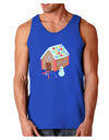 Little Gingerbread House Design #1 Dark Loose Tank Top by TooLoud-Mens Loose Tank Top-TooLoud-Royal Blue-Small-Davson Sales