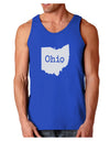 Ohio - United States Shape Dark Loose Tank Top by TooLoud-Mens Loose Tank Top-TooLoud-Royal Blue-Small-Davson Sales