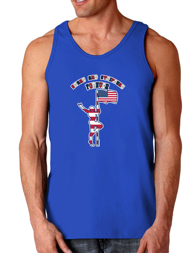 Stars and Strippers Forever Male Dark Loose Tank Top-Mens Loose Tank Top-TooLoud-Royal Blue-Small-Davson Sales