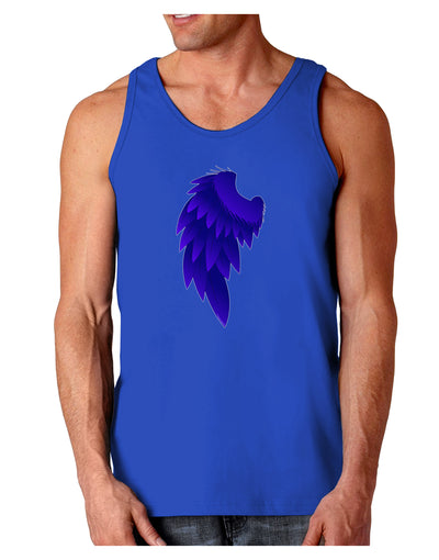 Single Left Dark Angel Wing Design - Couples Dark Loose Tank Top-Mens Loose Tank Top-TooLoud-Royal Blue-Small-Davson Sales