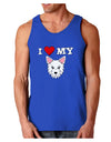 I Heart My - Cute Westie Dog Dark Loose Tank Top by TooLoud-Mens Loose Tank Top-TooLoud-Royal Blue-Small-Davson Sales