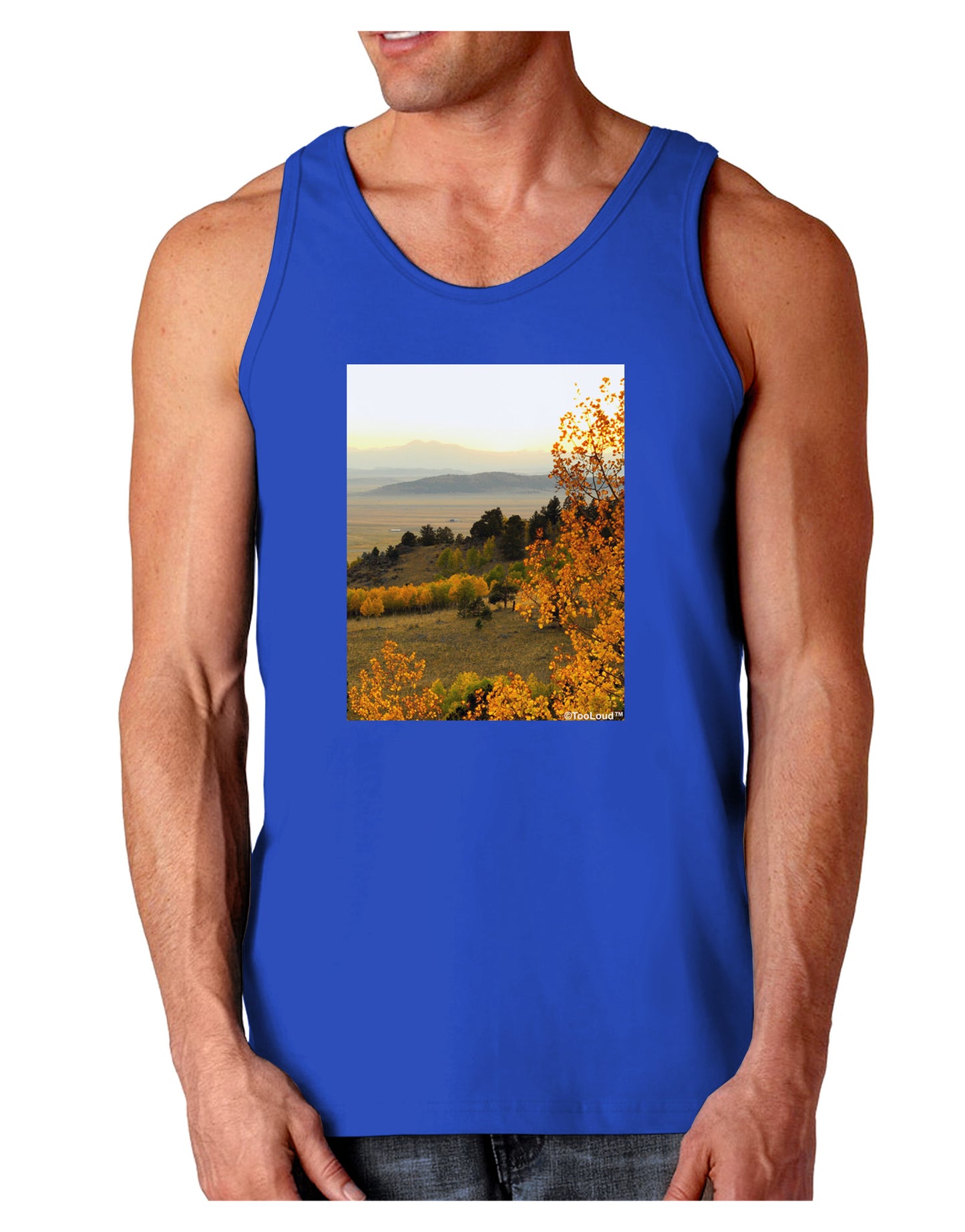 Nature Photography - Gentle Sunrise Dark Loose Tank Top by-Mens Loose Tank Top-TooLoud-Royal Blue-Small-Davson Sales