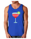 Red Margarita with Lime - Cinco de Mayo Dark Loose Tank Top by TooLoud-Mens Loose Tank Top-TooLoud-Royal Blue-Small-Davson Sales