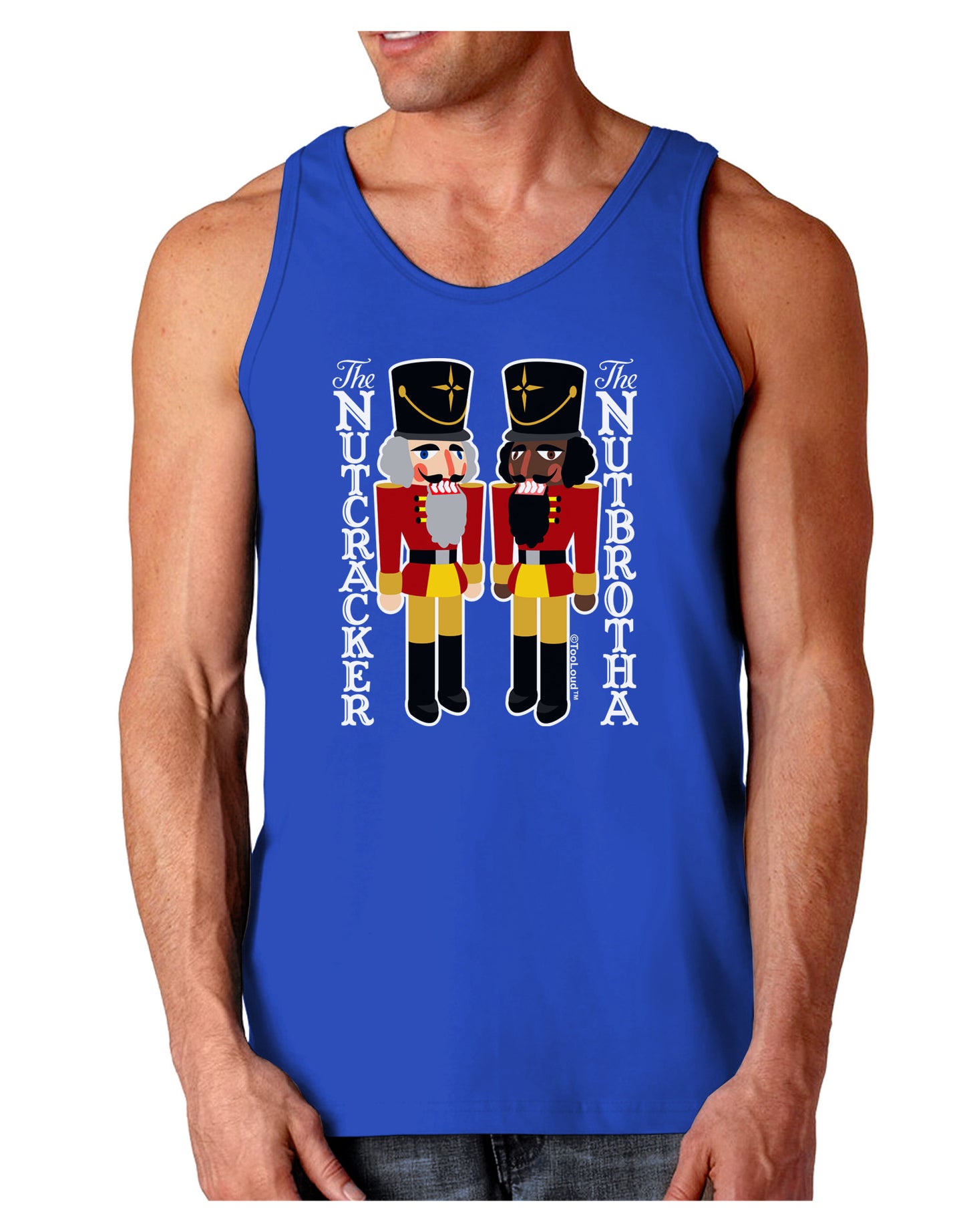 The Nutcracker and Nutbrotha Dark Loose Tank Top by-Mens Loose Tank Top-TooLoud-Royal Blue-Small-Davson Sales