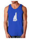 New Hampshire - United States Shape Dark Loose Tank Top by TooLoud-Mens Loose Tank Top-TooLoud-Royal Blue-Small-Davson Sales