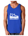 Florida Love - Palm Trees Cutout Design Dark Loose Tank Top by TooLoud-Mens Loose Tank Top-TooLoud-Royal Blue-Small-Davson Sales