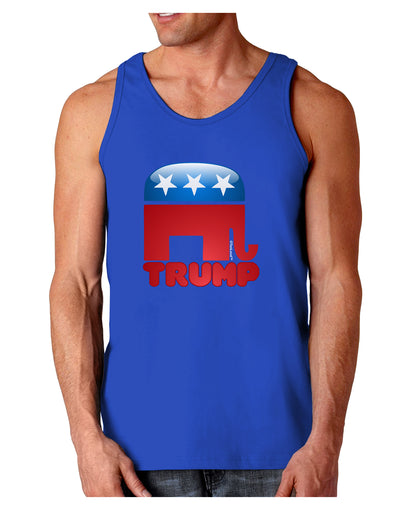 Trump Bubble Symbol Dark Loose Tank Top-Mens Loose Tank Top-TooLoud-Royal Blue-Small-Davson Sales