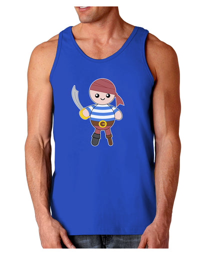 Petey the Pirate - Halloween Dark Loose Tank Top-Mens Loose Tank Top-TooLoud-Royal Blue-Small-Davson Sales