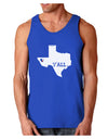 Texas State Y'all Design with Flag Heart Dark Loose Tank Top by TooLoud-Mens Loose Tank Top-TooLoud-Royal Blue-Small-Davson Sales