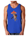 Cat with Pink Sombrero and Sunglasses Dark Loose Tank Top by TooLoud-Mens Loose Tank Top-TooLoud-Royal Blue-Small-Davson Sales