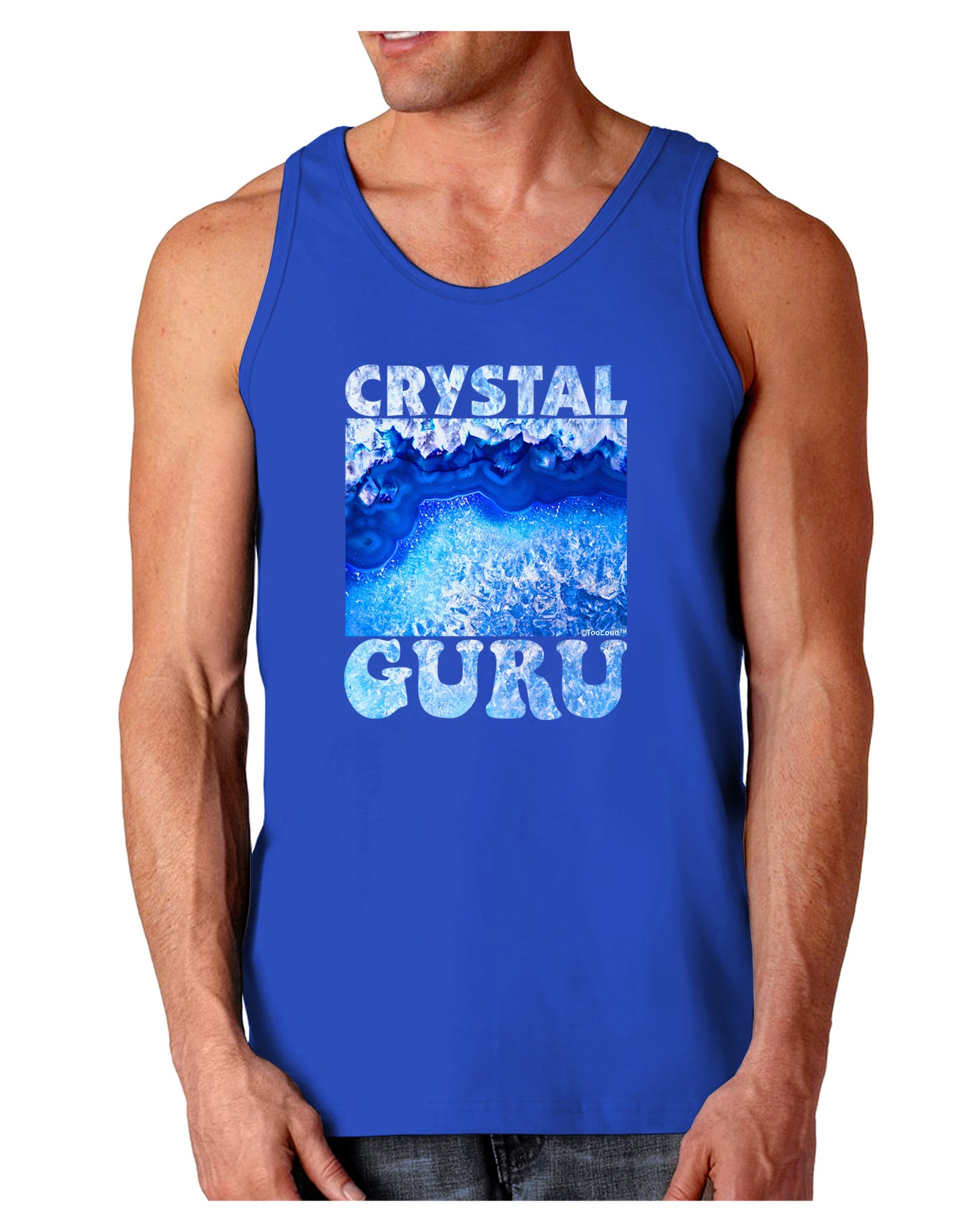 Crystal Guru Dark Loose Tank Top-Mens Loose Tank Top-TooLoud-Royal Blue-Small-Davson Sales