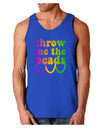 Throw Me The Beads - Mardi Gras Dark Loose Tank Top by TooLoud-Mens Loose Tank Top-TooLoud-Royal Blue-Small-Davson Sales