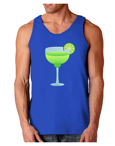 Green Margarita with Lime - Cinco de Mayo Dark Loose Tank Top by TooLoud-Mens Loose Tank Top-TooLoud-Royal Blue-Small-Davson Sales