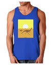 Jurassic Dinosaur Sunrise Dark Loose Tank Top by TooLoud-Mens Loose Tank Top-TooLoud-Royal Blue-Small-Davson Sales