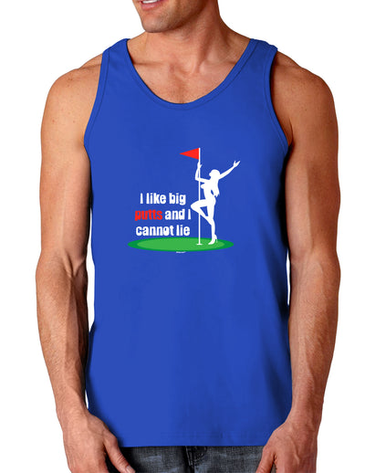 I like big putts and I cannot lie Dark Loose Tank Top-Mens Loose Tank Top-TooLoud-Royal Blue-Small-Davson Sales