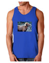 TooLoud Wide Eyed Big Horn Dark Loose Tank Top-Mens Loose Tank Top-TooLoud-Royal Blue-Small-Davson Sales