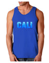 Cali Ocean Bubbles Dark Loose Tank Top by TooLoud-Mens Loose Tank Top-TooLoud-Royal Blue-Small-Davson Sales