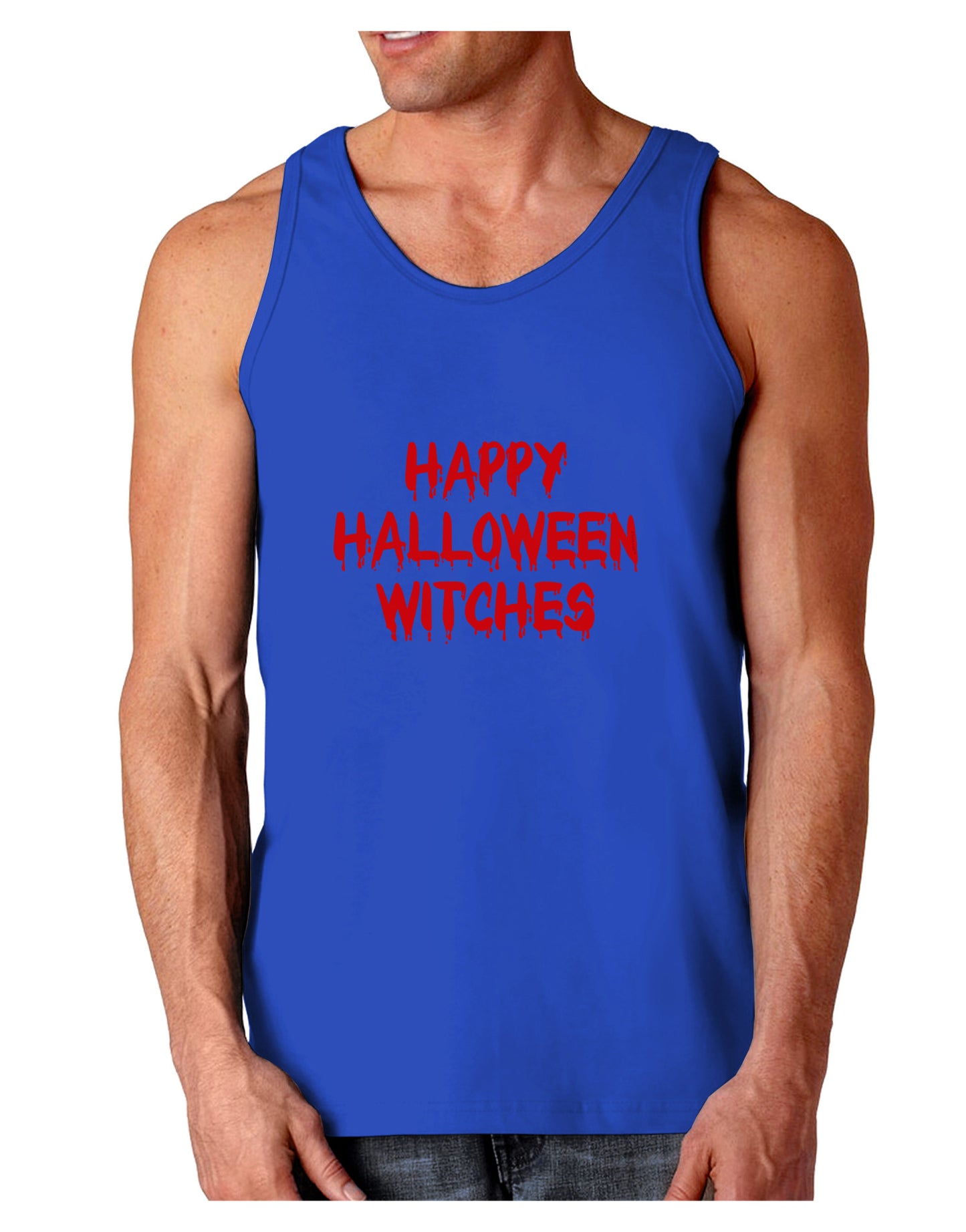 Happy Halloween Witches Blood Red Dark Loose Tank Top-Mens Loose Tank Top-TooLoud-Royal Blue-Small-Davson Sales