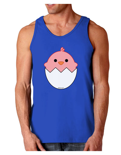 Cute Hatching Chick - Pink Dark Loose Tank Top by TooLoud-Mens Loose Tank Top-TooLoud-Royal Blue-Small-Davson Sales