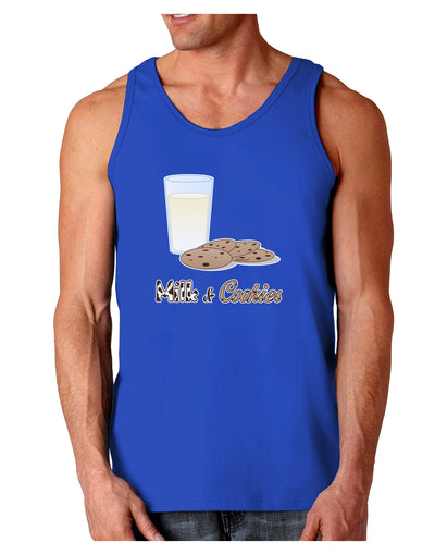 Milk and Cookies Design Text Dark Loose Tank Top-Mens Loose Tank Top-TooLoud-Royal Blue-Small-Davson Sales