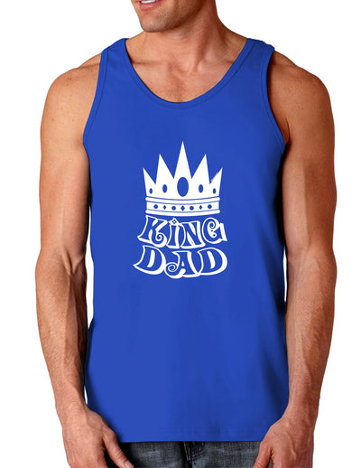 King Dad Dark Loose Tank Top-Mens Loose Tank Top-TooLoud-Royal Blue-Small-Davson Sales