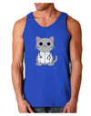 Dr Cat MD - Cute Cat Design Dark Loose Tank Top by TooLoud-Mens Loose Tank Top-TooLoud-Royal Blue-Small-Davson Sales