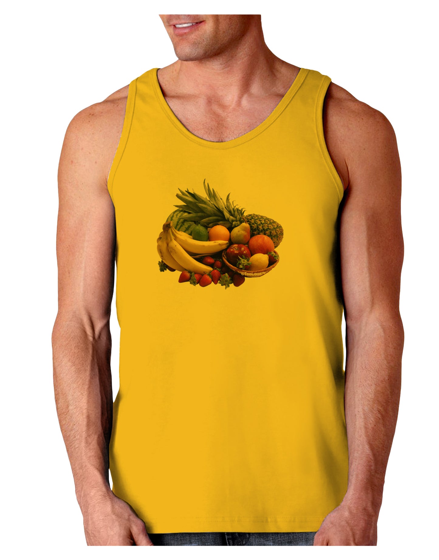 Fruit Basket Still Life Loose Tank Top-Loose Tank Top-TooLoud-Gold-Small-Davson Sales