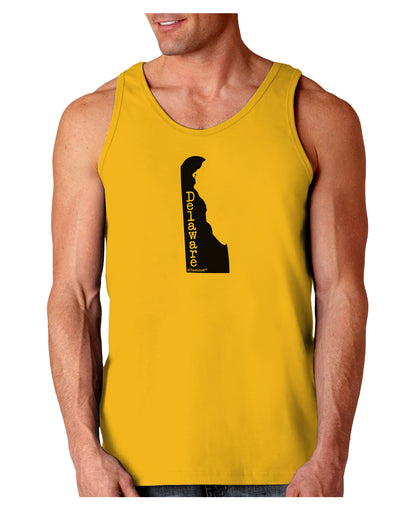 Delaware - United States Shape Loose Tank Top by TooLoud-Loose Tank Top-TooLoud-Gold-Small-Davson Sales