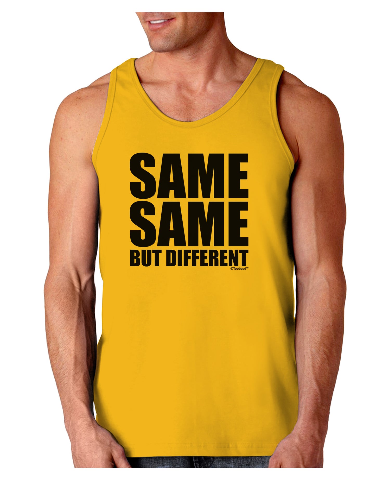 Same Same But Different Loose Tank Top-Loose Tank Top-TooLoud-Gold-Small-Davson Sales