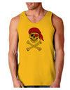 Pirate Skull Loose Tank Top-Loose Tank Top-TooLoud-Gold-Small-Davson Sales