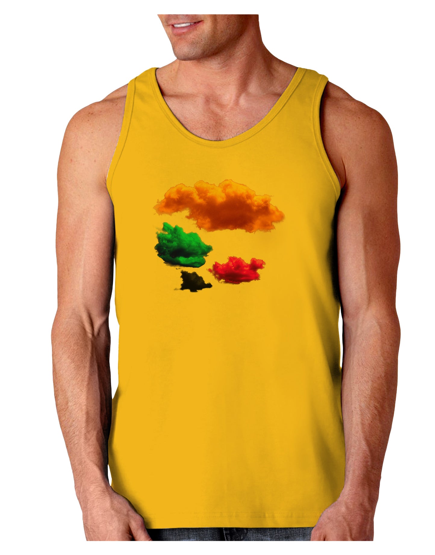 CMYK Clouds Loose Tank Top-Loose Tank Top-TooLoud-Gold-Small-Davson Sales