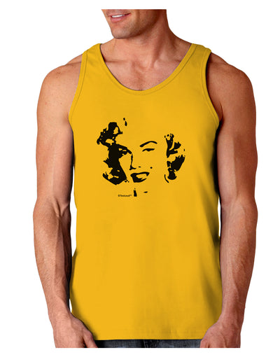 Marilyn Monroe Cutout Design Loose Tank Top by TooLoud-Loose Tank Top-TooLoud-Gold-Small-Davson Sales