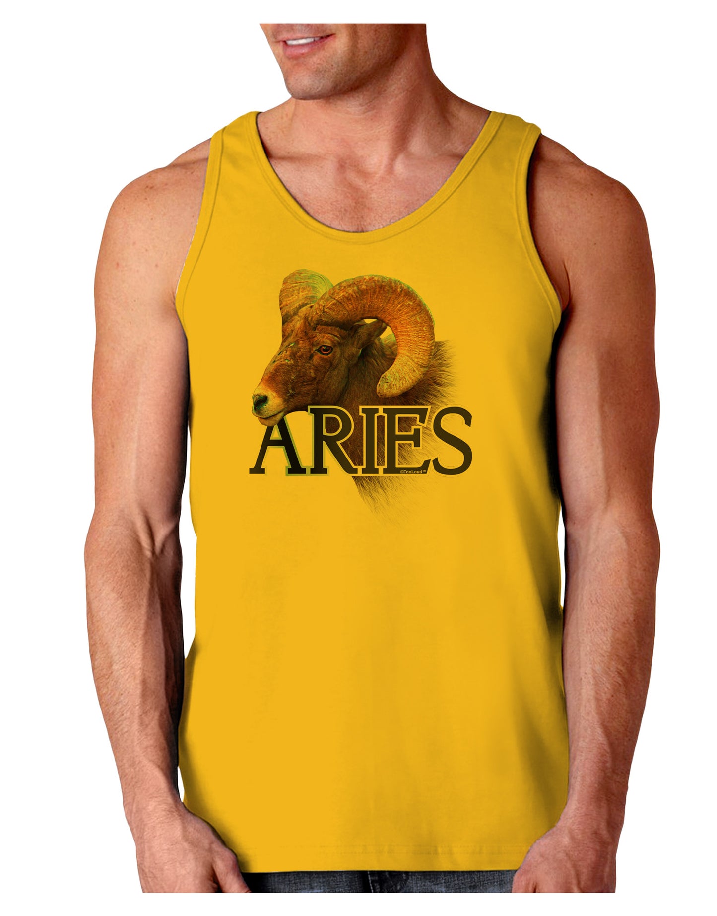 Majestic Aries Picture Loose Tank Top-Loose Tank Top-TooLoud-Gold-Small-Davson Sales