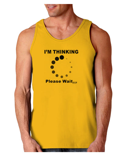 Thinking Please Wait Loose Tank Top-Loose Tank Top-TooLoud-Gold-Small-Davson Sales