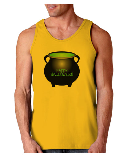 Witches Cauldron Happy Halloween Loose Tank Top-Loose Tank Top-TooLoud-Gold-Small-Davson Sales