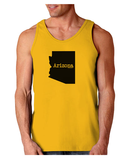 Arizona - United States Shape Loose Tank Top by TooLoud-Loose Tank Top-TooLoud-Gold-Small-Davson Sales