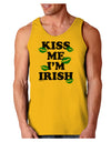 Kiss Me I'm Irish - Green Kisses Loose Tank Top by TooLoud-Loose Tank Top-TooLoud-Gold-Small-Davson Sales