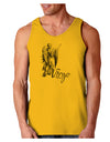 Virgo Illustration Loose Tank Top-Loose Tank Top-TooLoud-Gold-Small-Davson Sales