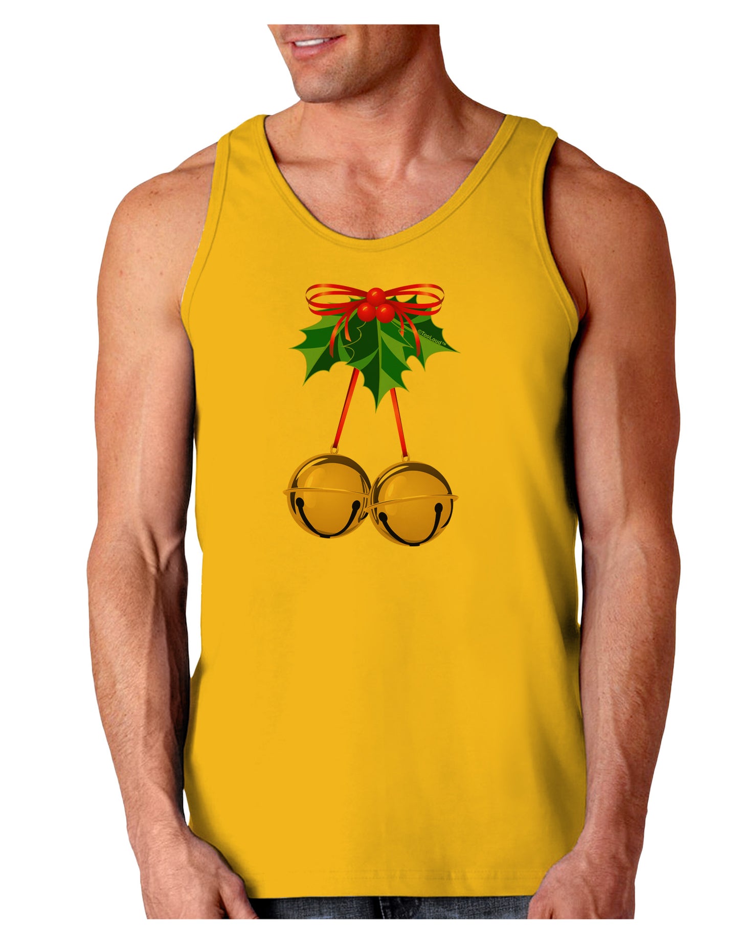 Jingle Balls Loose Tank Top-Loose Tank Top-TooLoud-Gold-Small-Davson Sales
