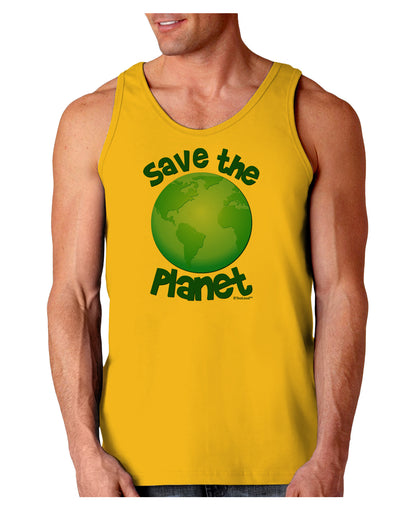 Save the Planet - Earth Loose Tank Top-Loose Tank Top-TooLoud-Gold-Small-Davson Sales