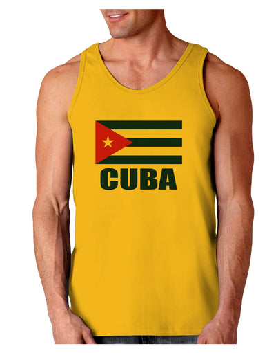 Cuba Flag Cuban Pride Loose Tank Top by TooLoud-Loose Tank Top-TooLoud-Gold-Small-Davson Sales