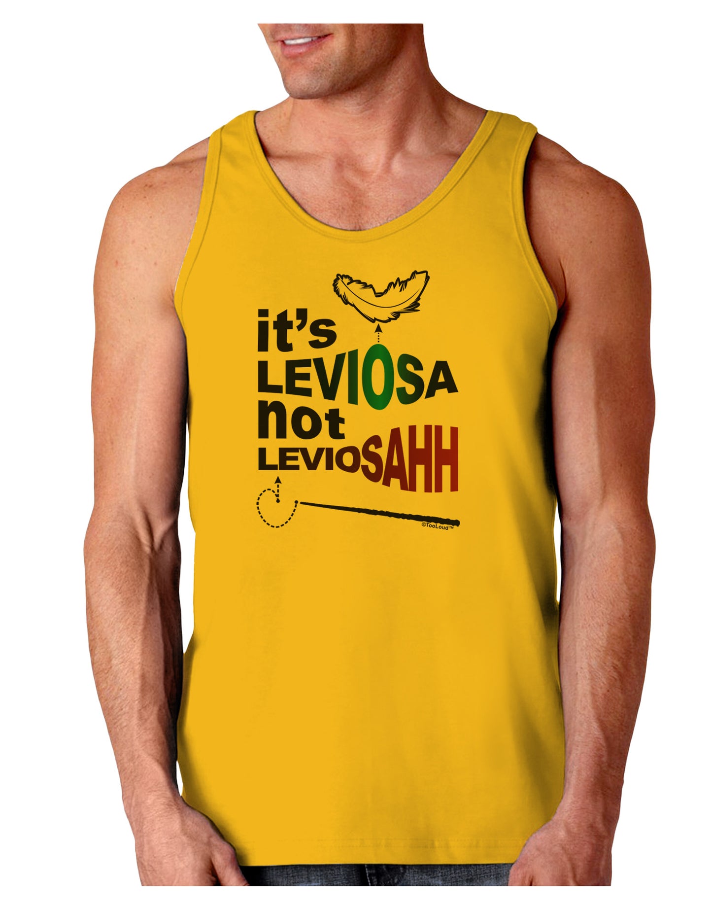 It's LeviOsa not LeviosAHH Loose Tank Top-Loose Tank Top-TooLoud-Gold-Small-Davson Sales