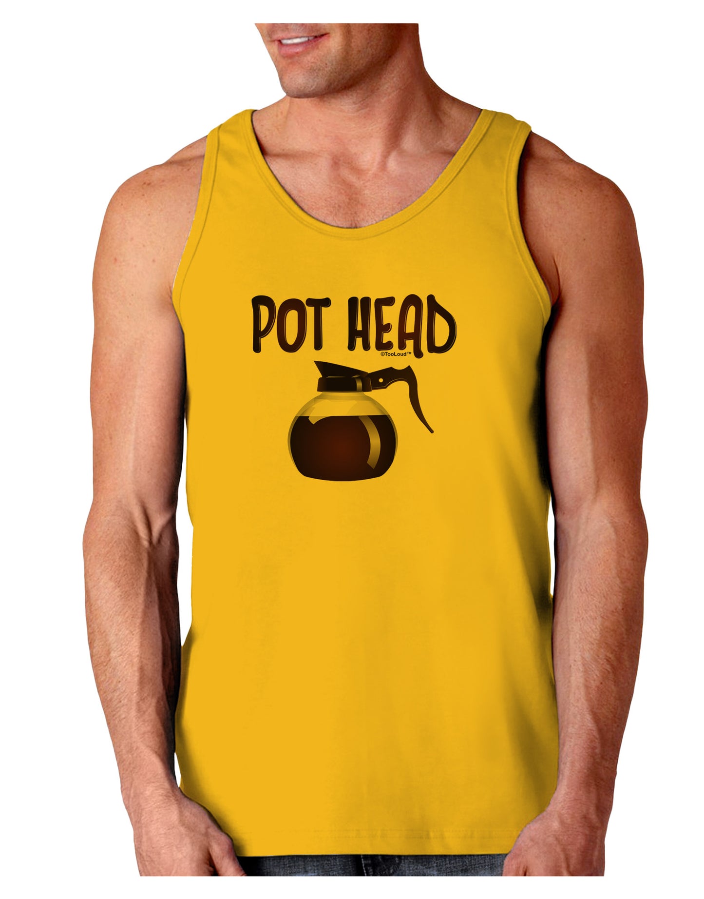 Pot Head - Coffee Loose Tank Top-Loose Tank Top-TooLoud-Gold-Small-Davson Sales