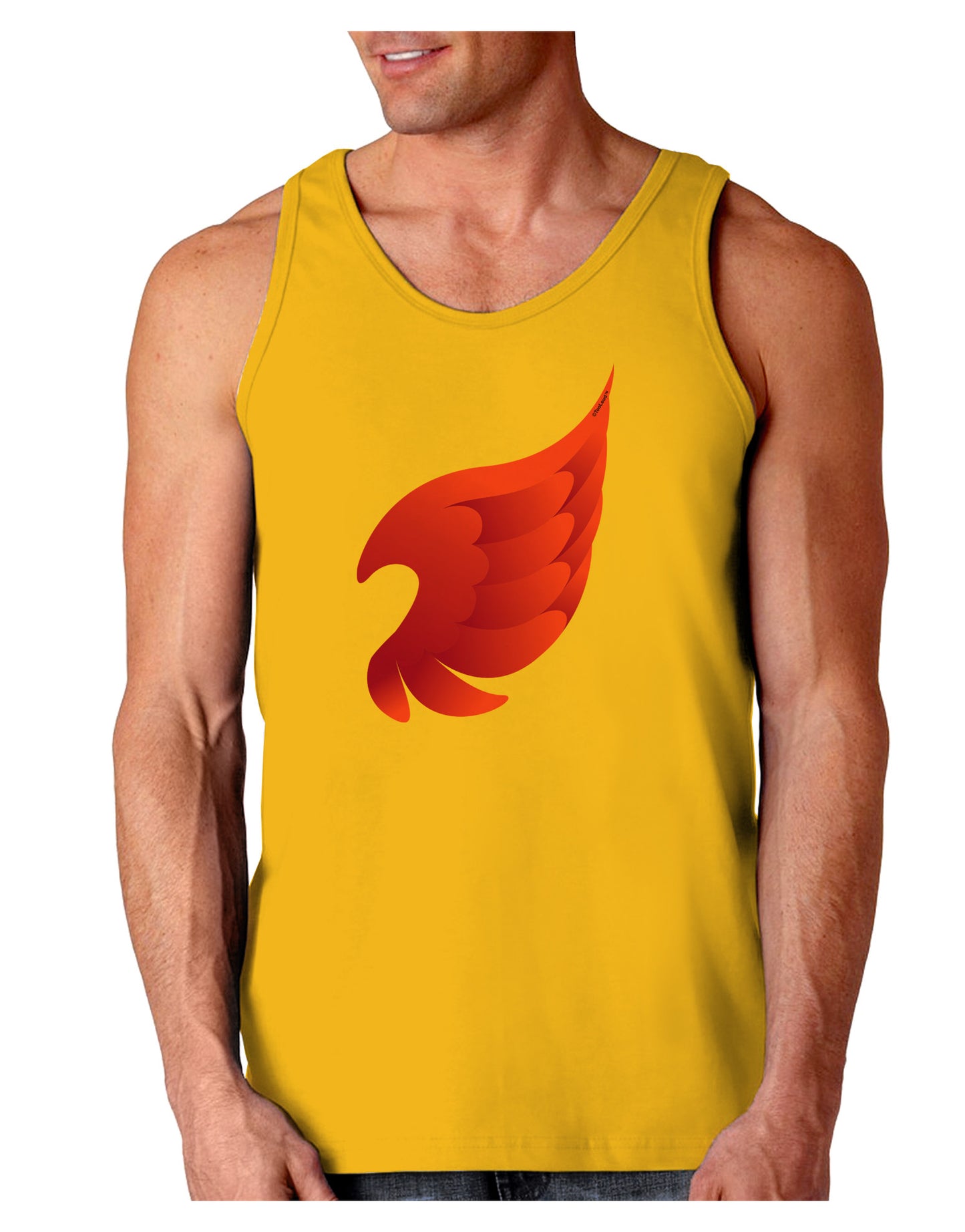 Cute Single Angel Wing Loose Tank Top-Loose Tank Top-TooLoud-Gold-Small-Davson Sales