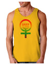 Rainbow Distressed Feminism Symbol Loose Tank Top-Loose Tank Top-TooLoud-Gold-Small-Davson Sales